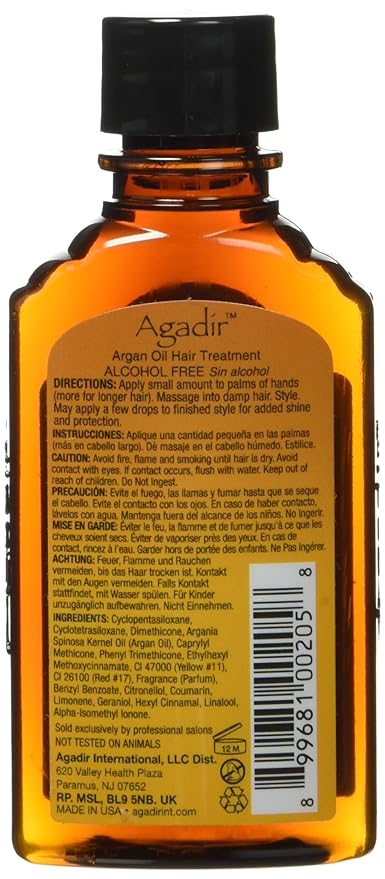 Argan Oil Hair Treatment by Agadir for Unisex - 2.25 oz Treatment - Pack of 2