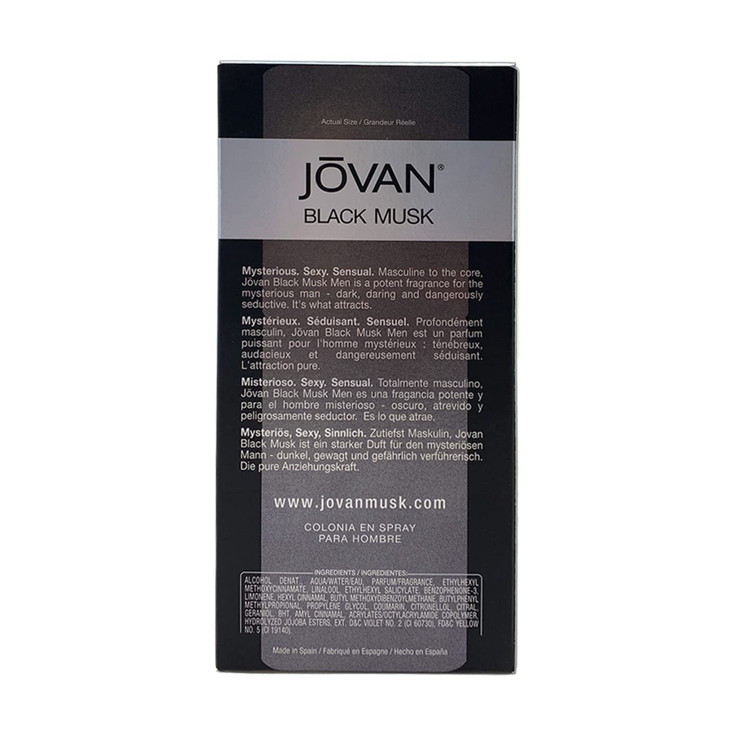 Jovan Black Musk by Jovan for Men - 3 oz Cologne Spray