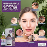 Advanced Clinicals, Peptide Serum, Anti-Wrinkle Face Serum, 1.75 fl oz (52 ml)