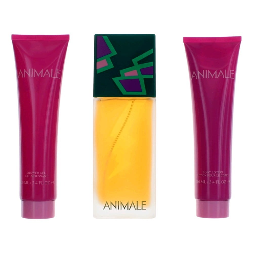 Animale by Animale for Women - 3 Pc Gift Set 3.4oz EDP Spray, 3.4oz Body Lotion, 3.4oz Shower Gel