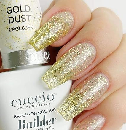 Brush-On Colour Builder Soak Off Gel - Gold Dust by Cuccio Pro for Women - 0.43 oz Nail Polish