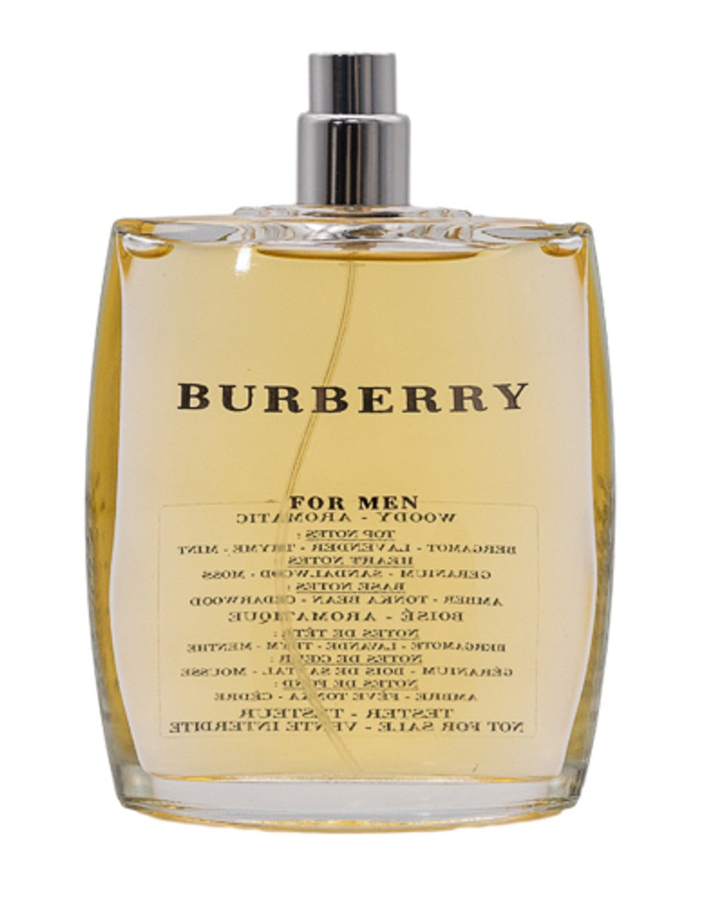 Burberry by Burberry for Men - 3.3 oz EDT Spray (Tester)