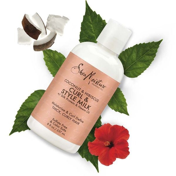 Coconut Hibiscus Curl Style Milk by Shea Moisture for Unisex - 8 oz Cream