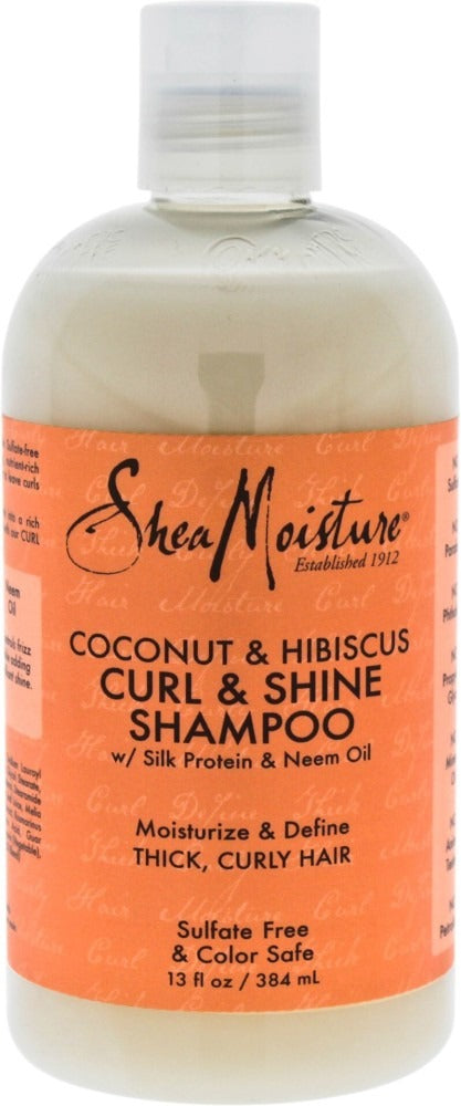 Coconut and Hibiscus Curl Shine Shampoo by Shea Moisture for Unisex - 13 oz Shampoo - Pack of 3