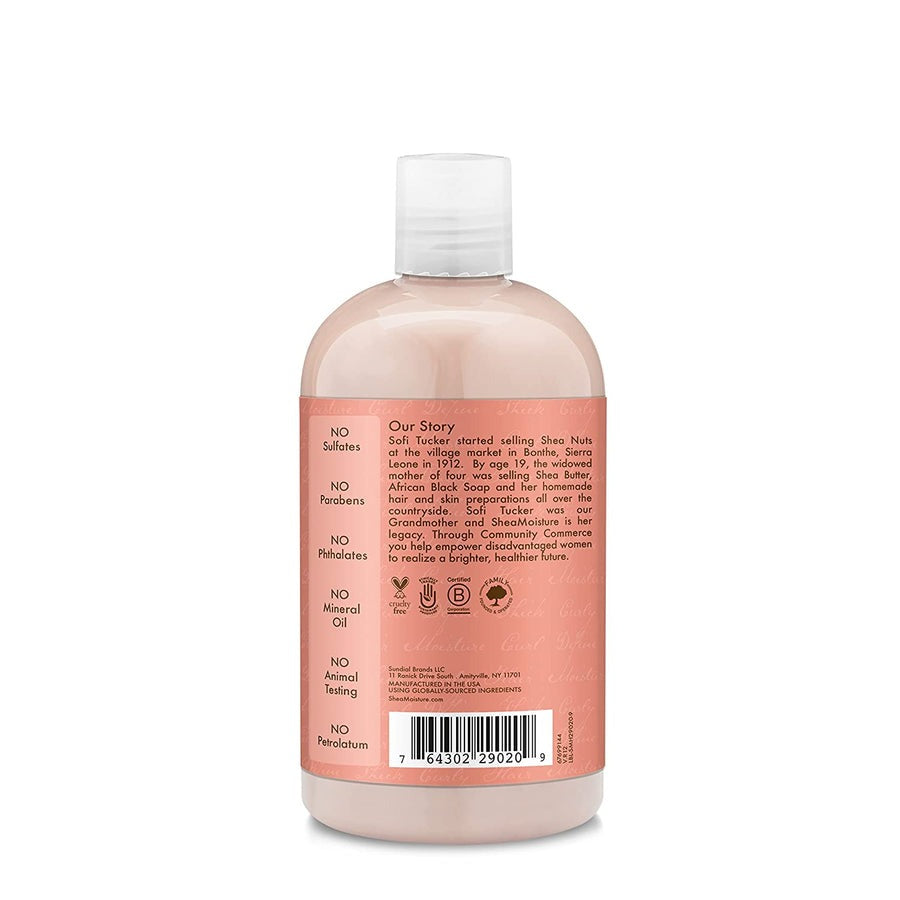 Coconut and Hibiscus Curl Shine Shampoo by Shea Moisture for Unisex - 13 oz Shampoo - Pack of 3