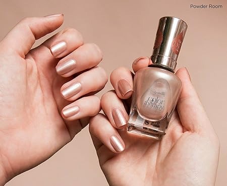 Color Therapy Nail Polish - 200 Powder Room by Sally Hansen for Women - 0.5 oz Nail Polish