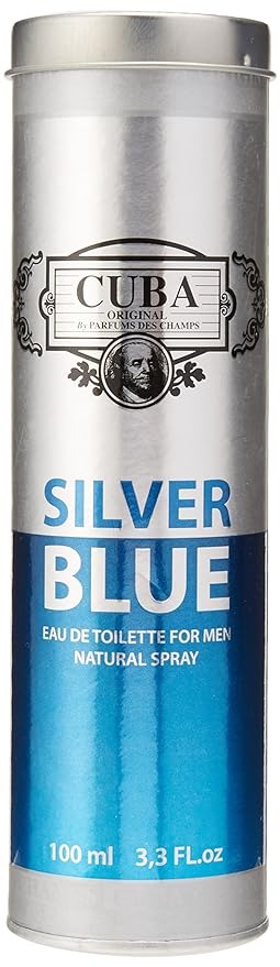 Cuba Silver Blue by Cuba for Men - 3.3 oz EDT Spray