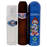 Cuba Wild Heart by Cuba for Men - 3 Pc Gift Set 3.4oz EDT Spray, 3.3oz After Shave, 6.7oz Body Spray