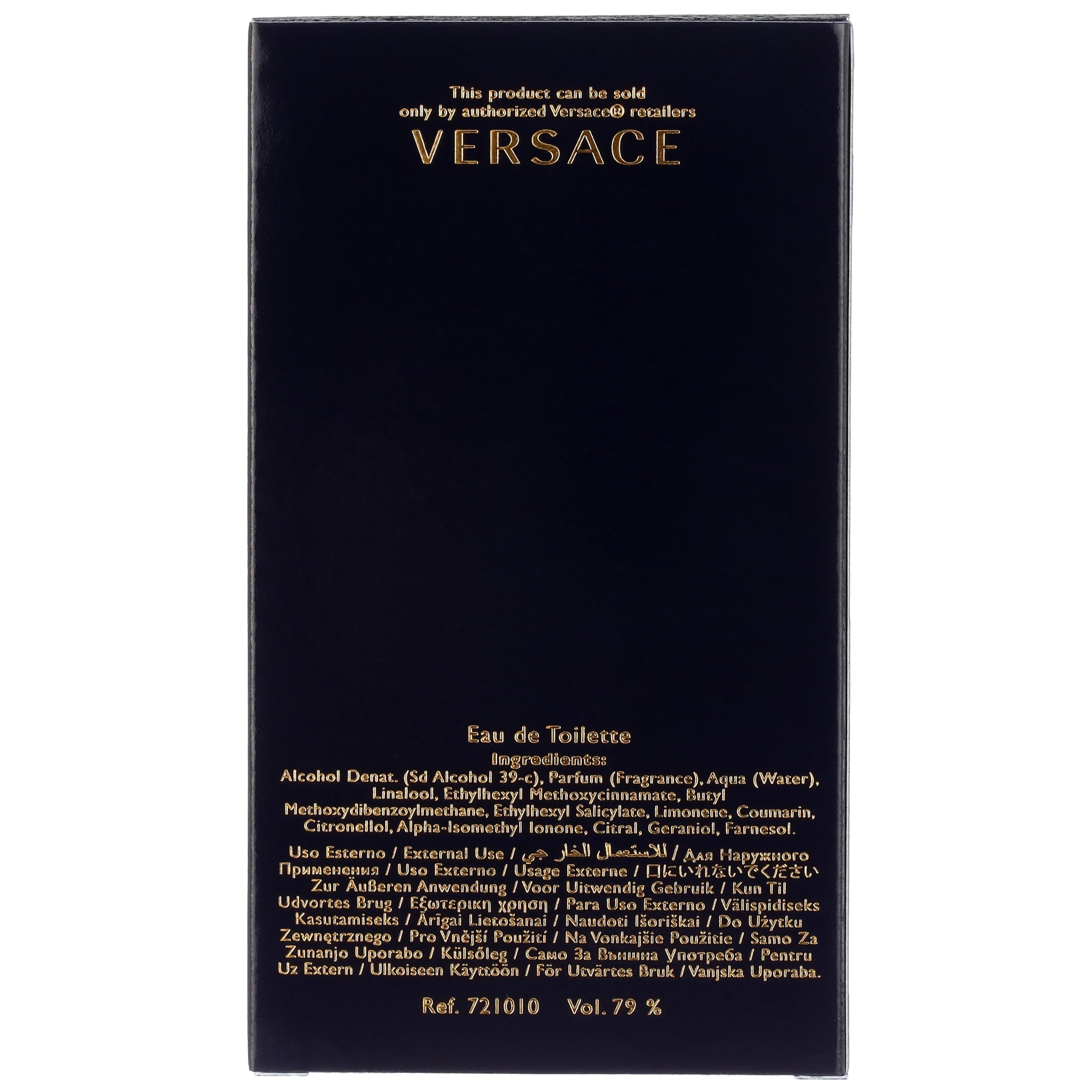 Dylan Blue by Versace for Men - 3.4 oz EDT Spray - Pack of 2