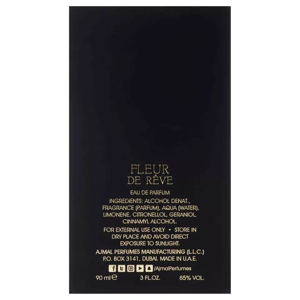 Fleur De Reve by Ajmal for Unisex - 3 oz EDP Spray