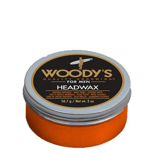 Headwax Natural Beeswax by Woodys for Men - 2 oz Pomade