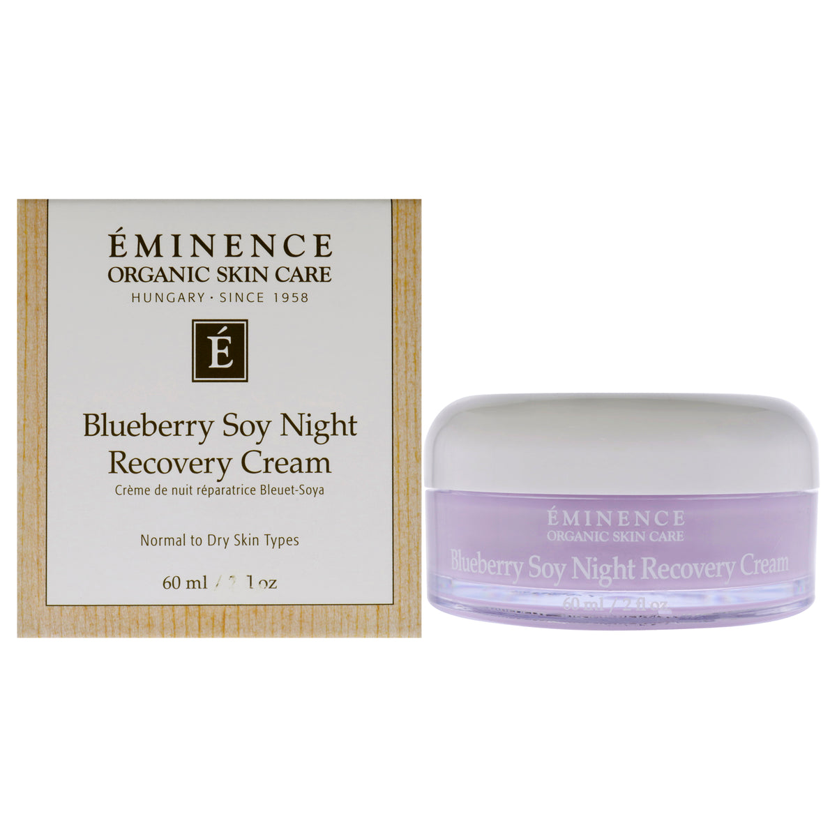 Blueberry Soy Night Recovery Cream by Eminence for Unisex - 2 oz Cream