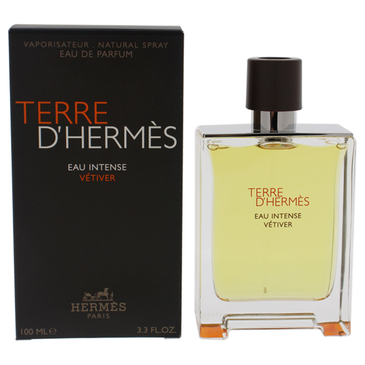 Terre DHermes Eau Intense Vetiver by Hermes for Men - 3.3 oz EDP Spray