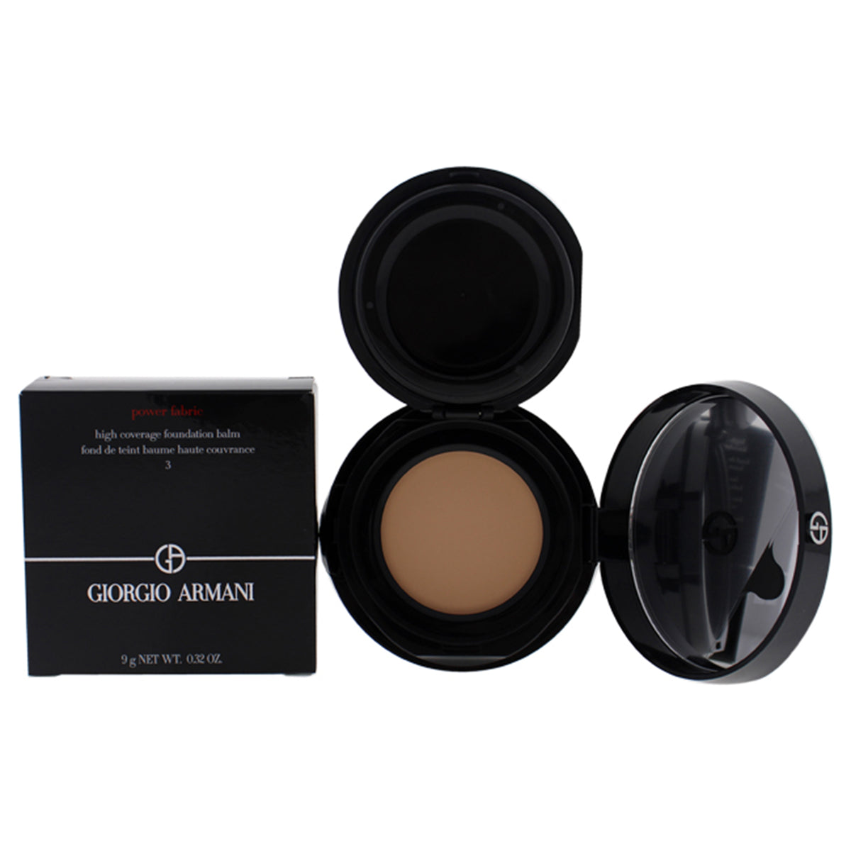 Power Fabric High Coverage Foundation Balm - 03 by Giorgio Armani for Women - 0.32 oz Foundation