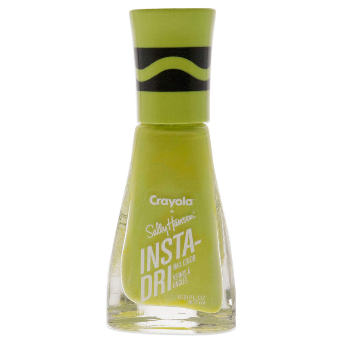 Insta-Dri Crayola Nail Color - 521 Inchworm by Sally Hansen for Women - 0.31 oz Nail Polish