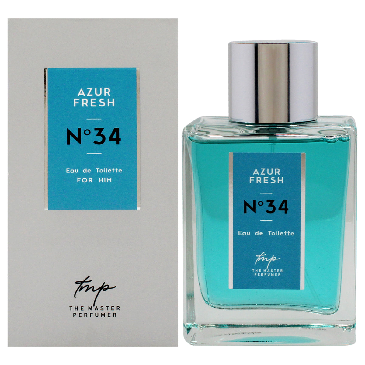 Azur Fresh N34 by The Master Perfumer for Men - 3.4 oz EDT Spray