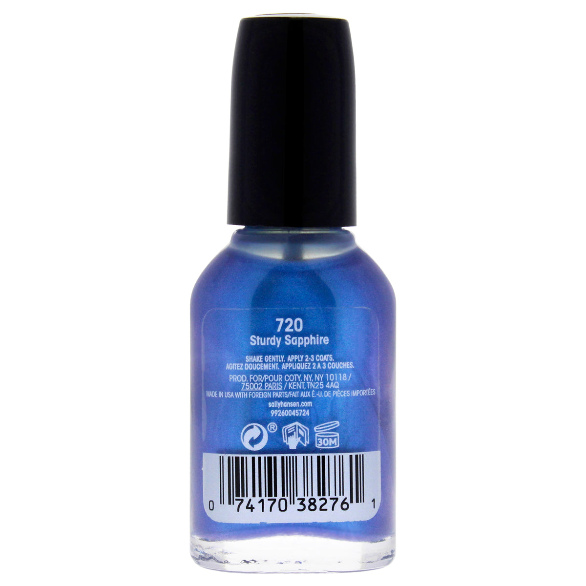 Hard As Nails - 720 Sturdy Sapphire by Sally Hansen for Women - 0.45 oz Nail Polish