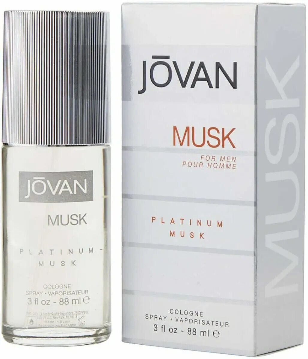 Jovan Platinum Musk by Jovan for Men - 3 oz EDC Spray