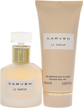 Le Parfum by Carven for Women - 2 Pc Gift Set 1.66oz EDP Spray, 3.33oz Perfume Body Milk