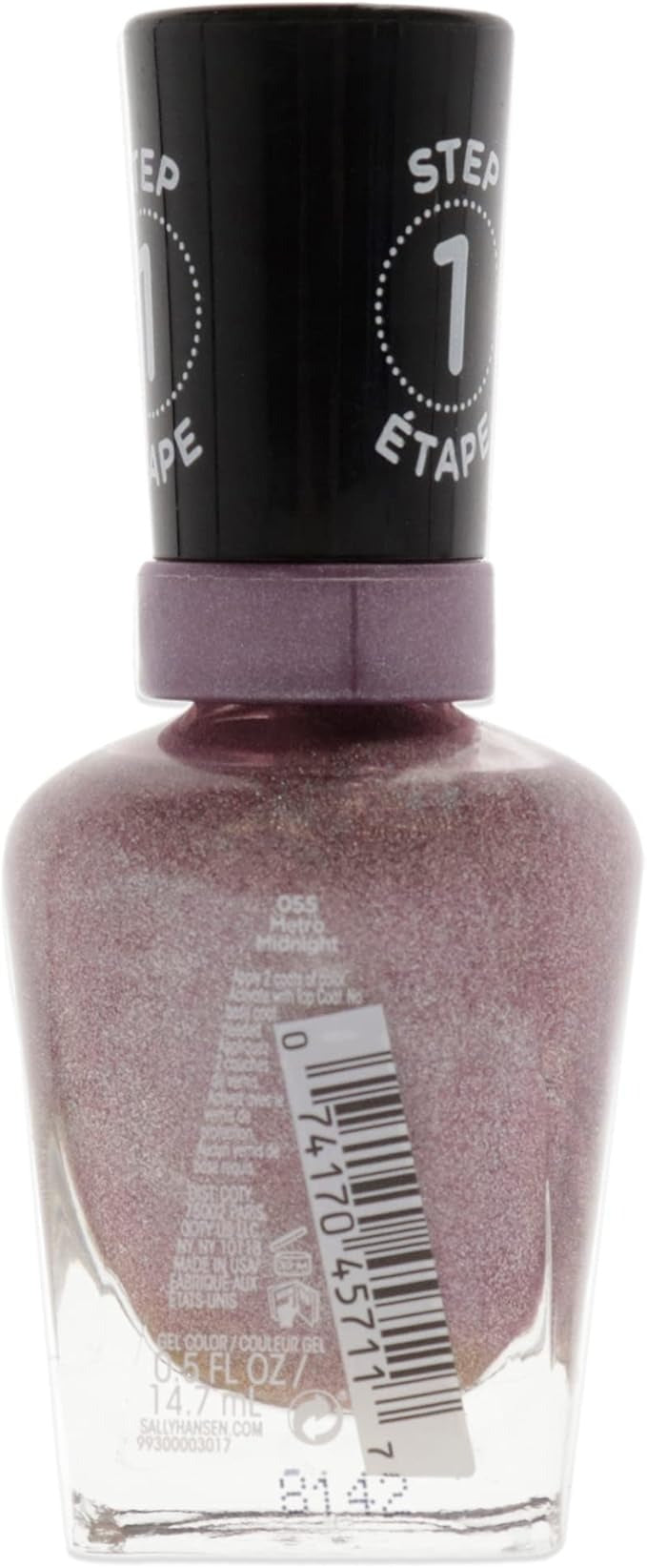 Miracle Gel - 055 Metro Midnight by Sally Hansen for Women - 0.5 oz Nail Polish
