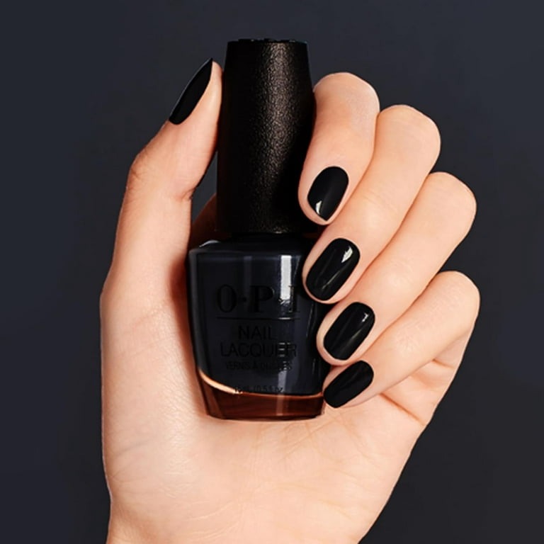 OPI Nail Lacquer by OPI, .5 oz Nail Color - Black Onyx