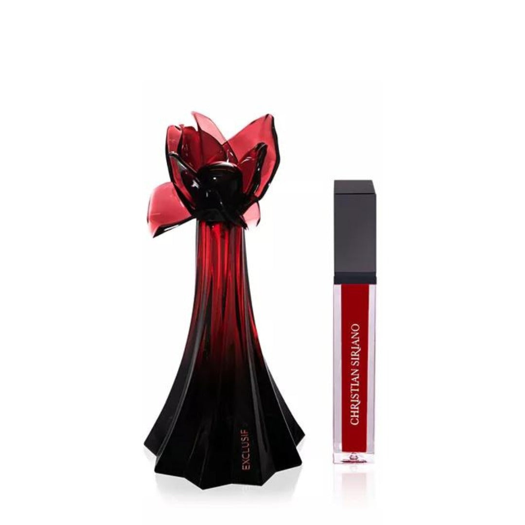 Ooh La Rouge Exclusif by Christian Siriano, 3.4 oz Eau De Parfum Spray for Women with Lip Gloss