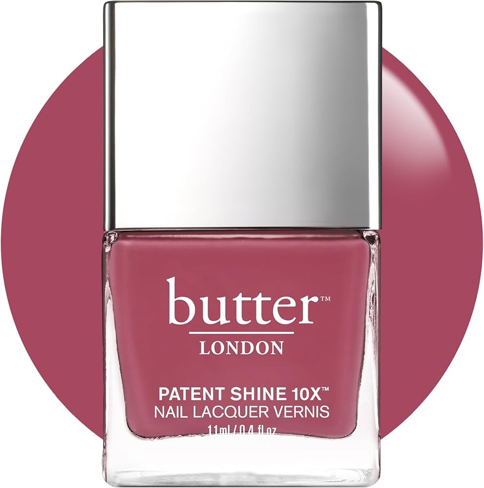 Patent Shine 10X Nail Lacquer - Dearie Me! by Butter London for Women - 0.2 oz Nail Polish