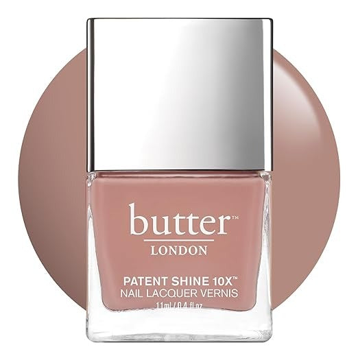 Patent Shine 10X Nail Lacquer - Mums The Word by Butter London for Women - 0.2 oz Nail Polish
