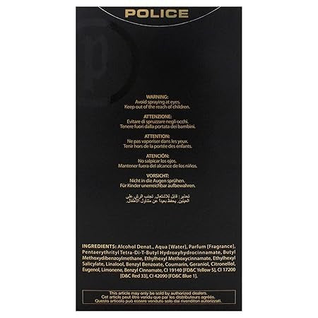 Police Amber Gold by Police for Men - 3.4 oz EDT Spray