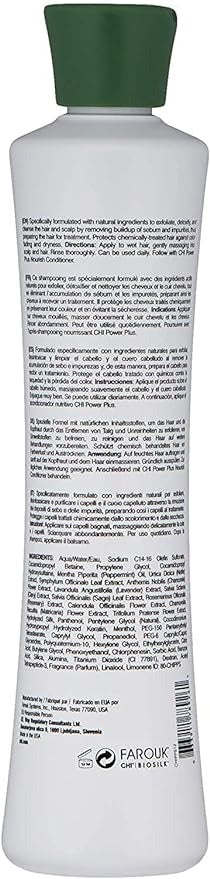 Power Plus Exfoliate Shampoo by CHI for Unisex - 12 oz Shampoo