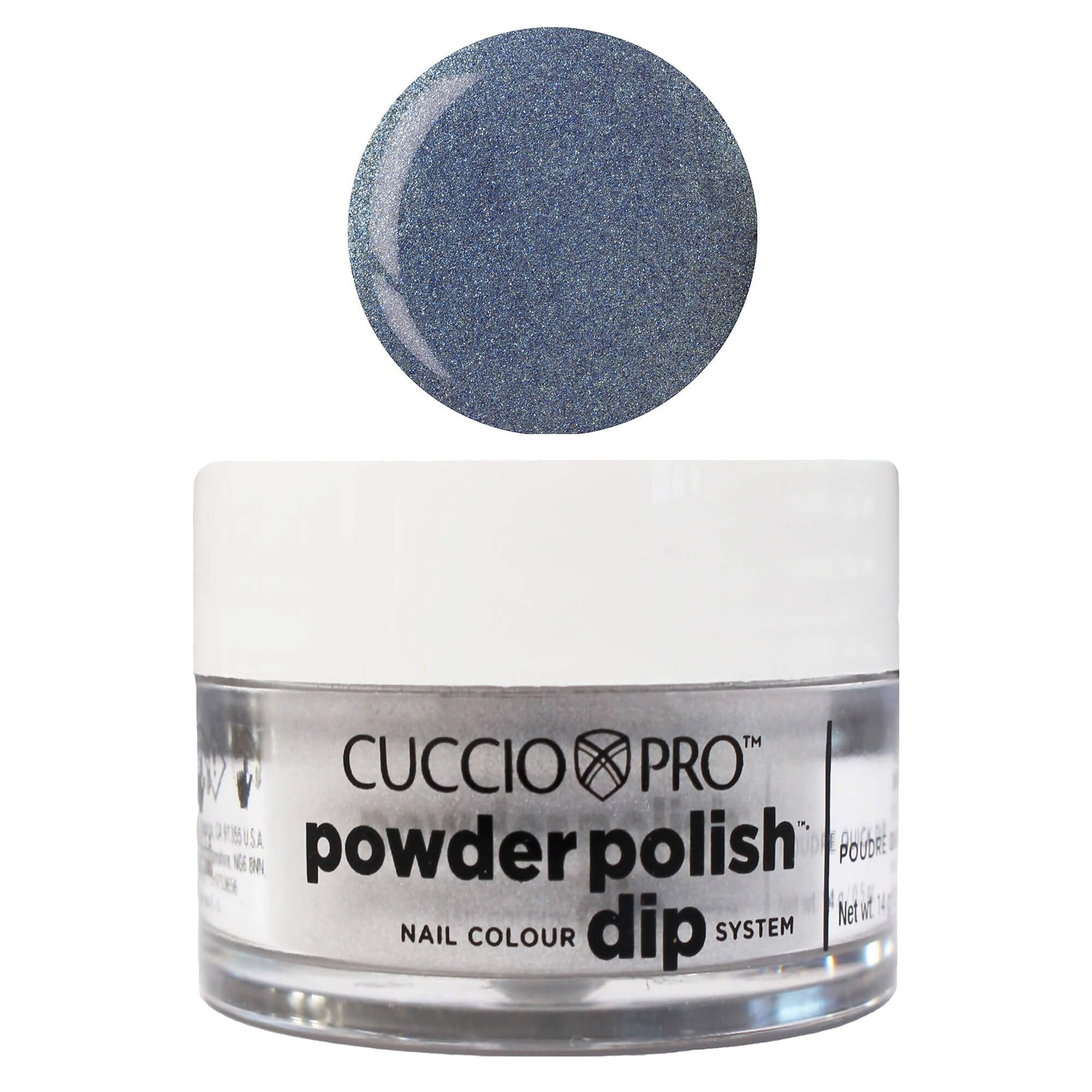 Pro Powder Polish Nail Colour Dip System - Blue with Blue Mica by Cuccio Colour for Women - 0.5 oz Nail Powder