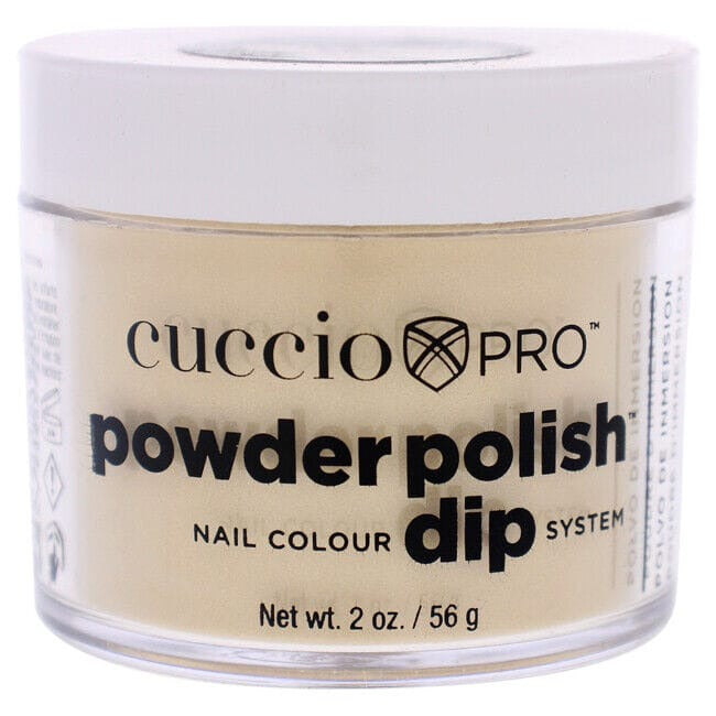 Pro Powder Polish Nail Colour Dip System - Metallic Lemon Gold by Cuccio Colour for Women - 1.6 oz Nail Powder