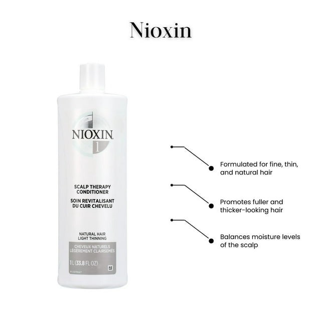 System 1 Scalp Therapy Conditioner by Nioxin for Unisex - 33.8 oz Conditioner