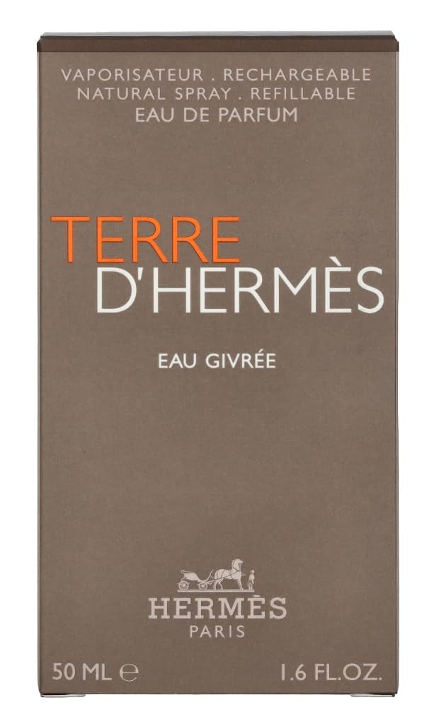 Terre DHermes Eau Givree by Hermes for Men - 1.6 oz EDP Spray (Refillable)