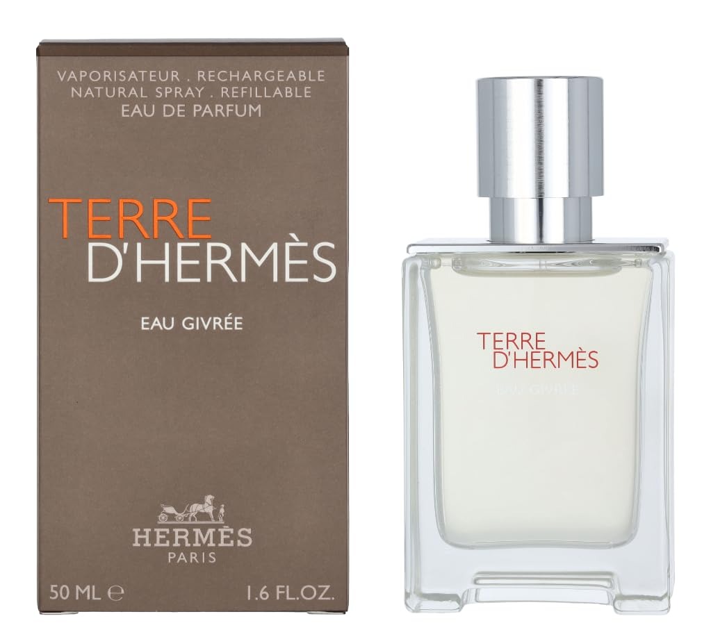 Terre DHermes Eau Givree by Hermes for Men - 1.6 oz EDP Spray (Refillable)