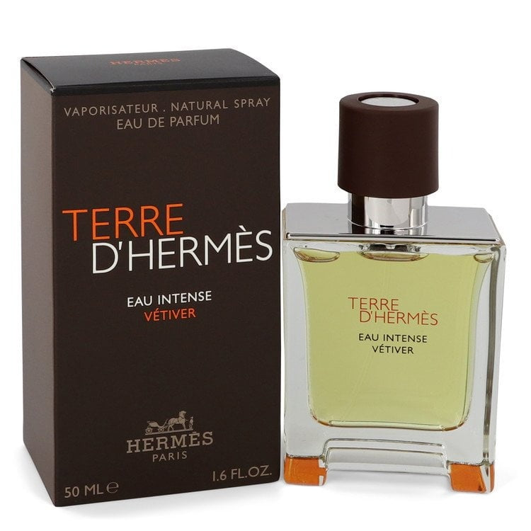 Terre DHermes Eau Intense Vetiver by Hermes for Men - 1.6 oz EDP Spray - Pack of 2