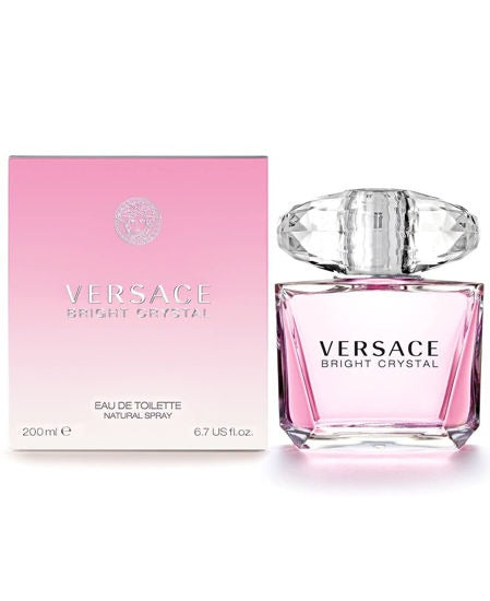 Versace Bright Crystal Eau de Toilette Spray for Women, 6.7 Fl Oz | Floral Fragrance