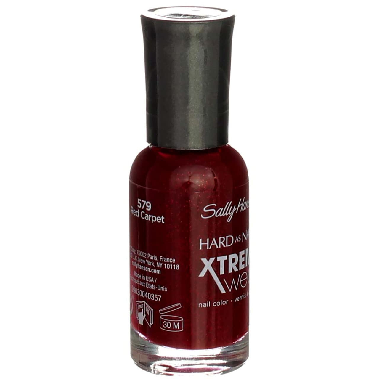 Xtreme Wear Nail Color - 579 Red Carpet by Sally Hansen for Women - 0.4 oz Nail Polish