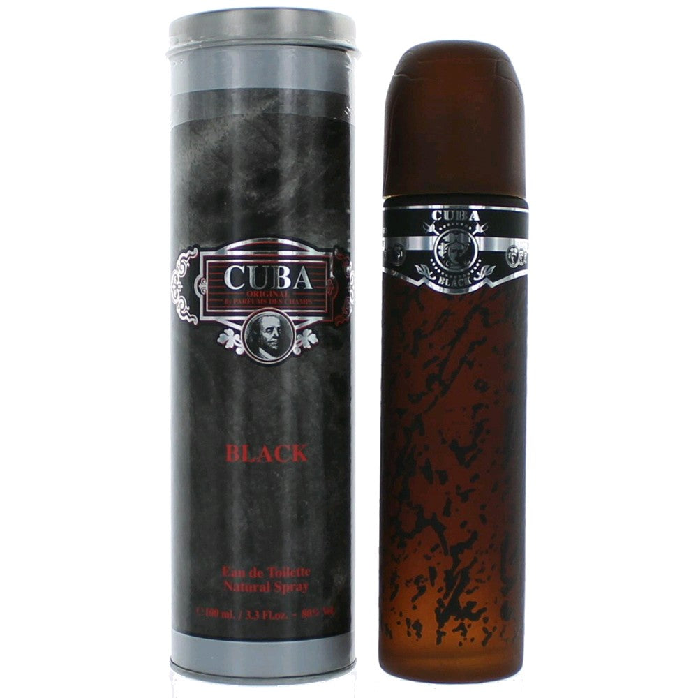 Cuba Black by Cuba, 3.3 oz Eau De Toilette Spray for Men