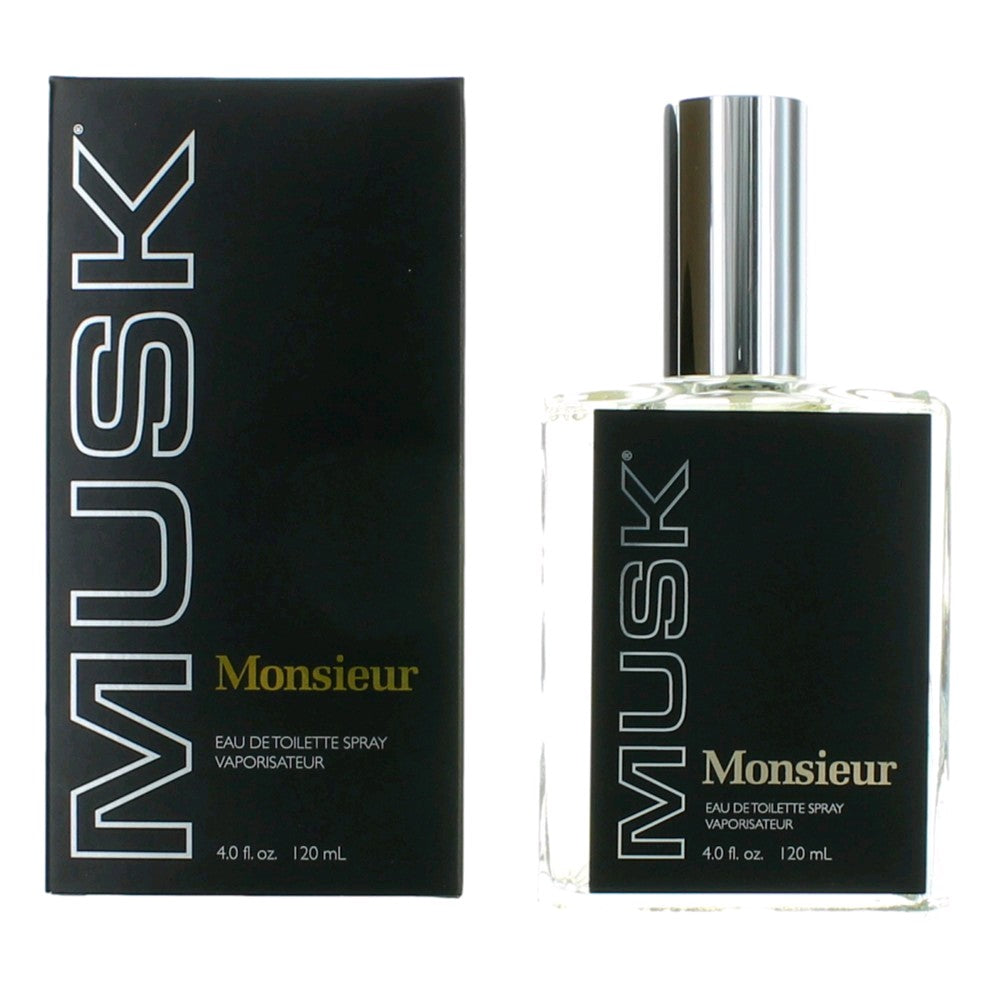 Monsieur Musk by Dana, 4 oz Eau de Toilette Spray for Men