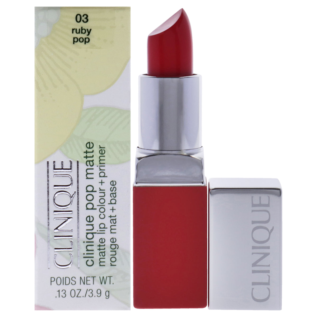 Clinique Pop Matte Lip Colour Plus Primer - 03 Ruby Pop by Clinique for Women - 0.13 oz Lipstick