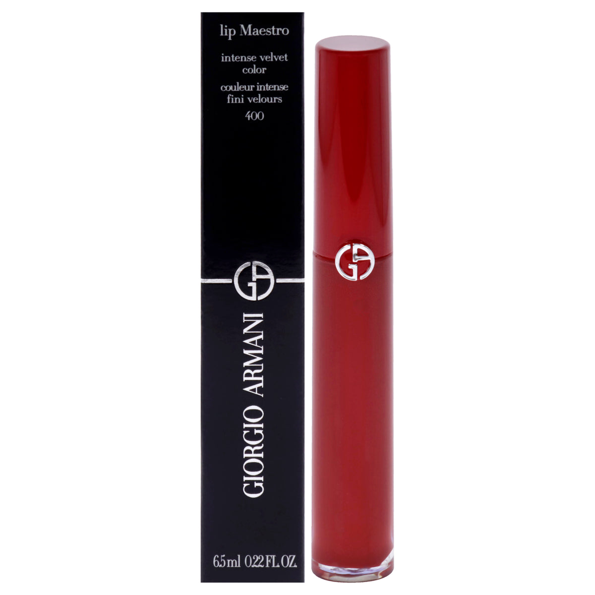 Lip Maestro Intense Velvet Color - 400 The Red by Giorgio Armani for Women - 0.22 oz Lipstick