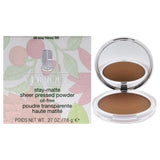 Stay-Matte Sheer Pressed Powder - 04 Stay Honey M - Dry Combination To Oily by Clinique for Women - 0.27 oz Powder