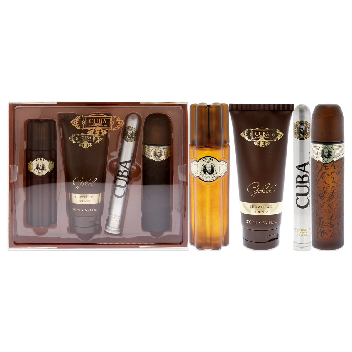 Cuba Gold by Cuba for Men - 4 Pc Gift Set