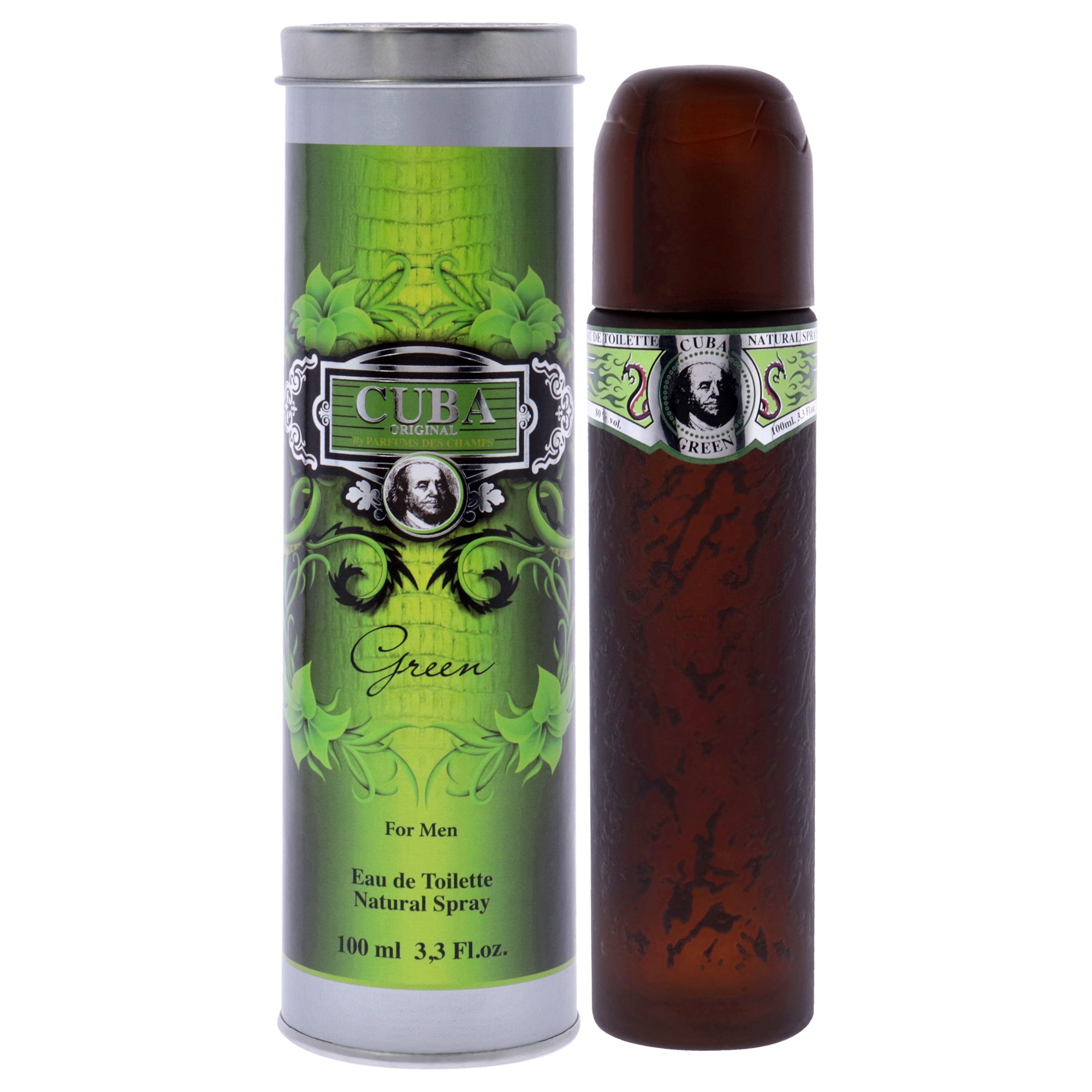 Cuba Green by Cuba for Men - 3.3 oz EDT Spray