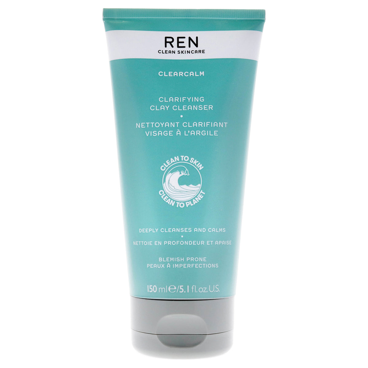 Clearcalm 3 Clarifying Clay Cleanser by REN for Unisex - 5.1 oz Cleanser