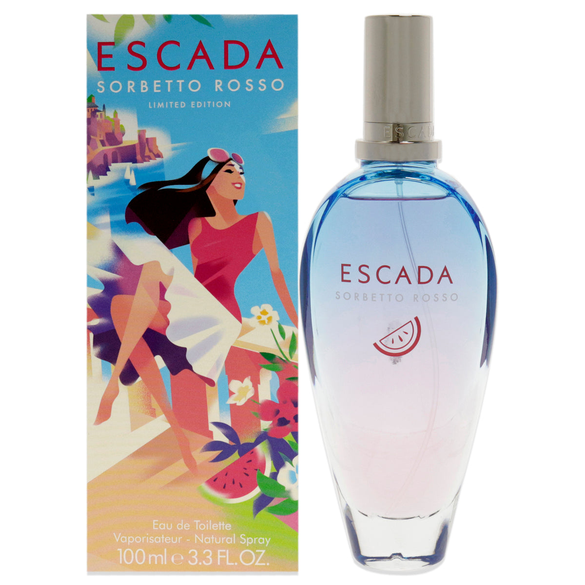 Sorbetto Rosso by Escada for Women - 3.3 oz EDT Spray (Limited Edition)