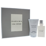 LEau Intense by Carven for Men - 2 Pc Gift Set 1.66oz EDT Spray, 3.33oz After Shave Balm