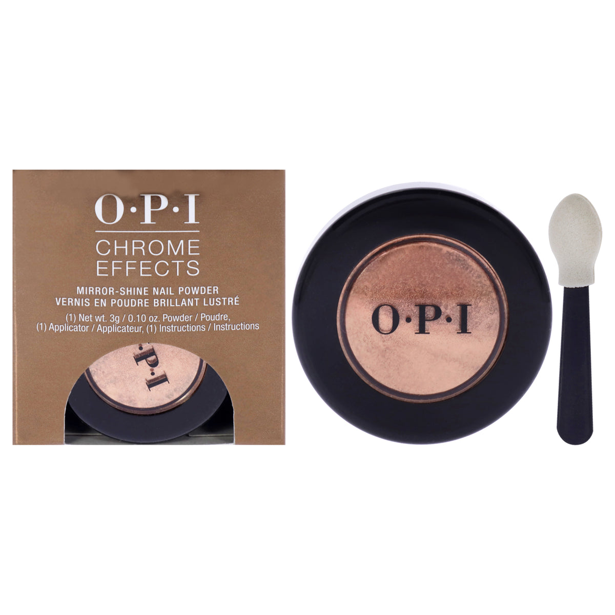 Chrome Effects Mirror Shine Nail Powder - Bronzed By The Sun by OPI for Women - 0.1 oz Nail Powder