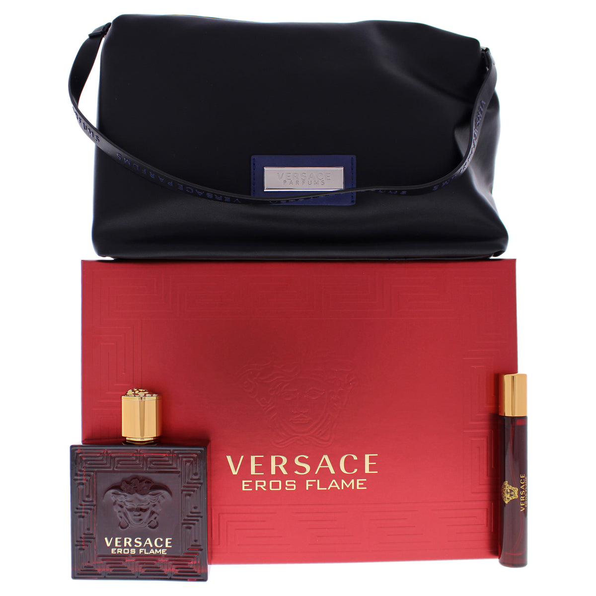 Eros Flame by Versace for Men - 3 Pc Gift Set